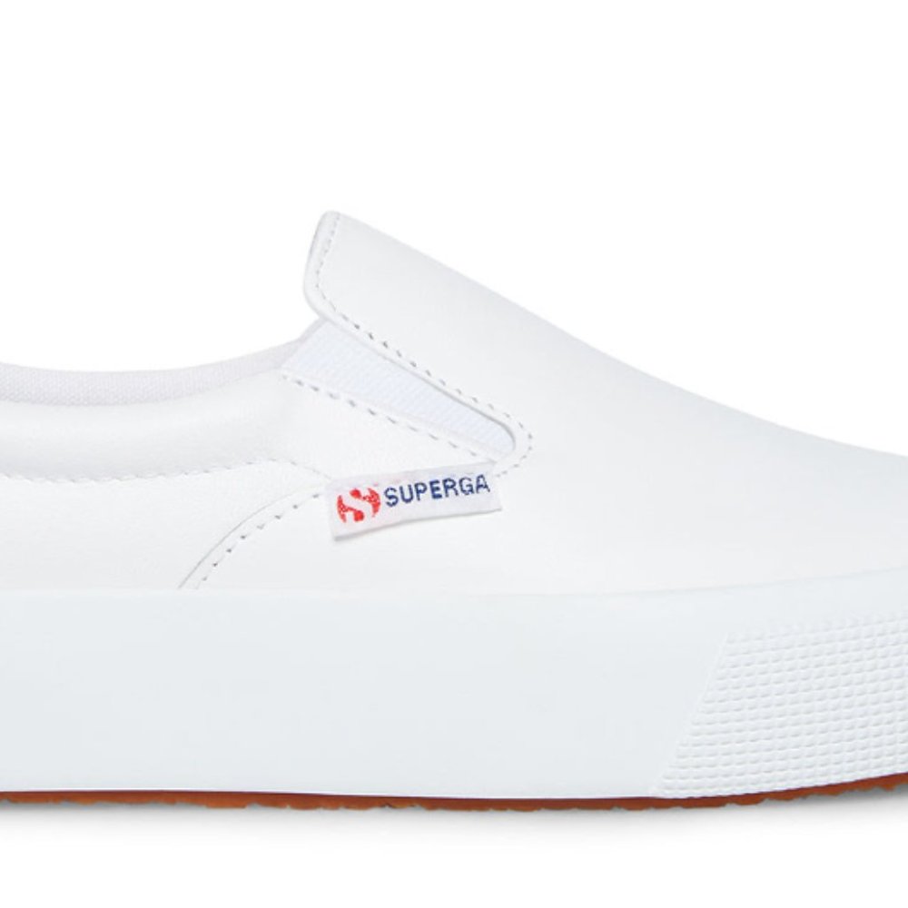 Superga Leather Slip-On Sneakers